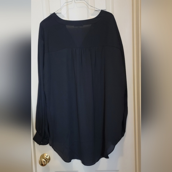 Black Sheer 2X Blouse by Maurices - Picture 5 of 6